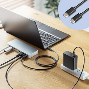 サンワサプライ USB PD対応AC充電器(PD100W・TypeCケーブル付き) ブラック ACA-PD93BK-イメージ7
