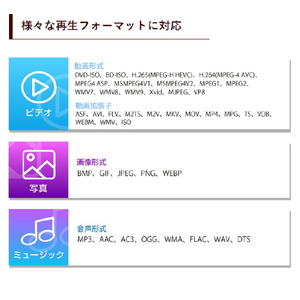 ITPROTECH パソコン不要 4K対応 ポータブルメディアプレーヤー ブラック MEDIAWAVE4K-イメージ11