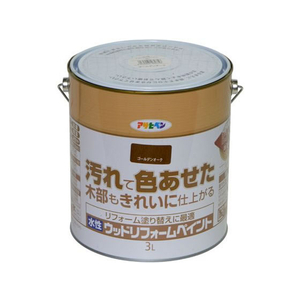 アサヒペン 水性ウッドリフォームペイント 3L ゴールデンオーク FC657PJ-イメージ1