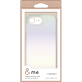 エレコム iPhone17e/16e用 &me ハイブリッドケース オーロラ クリア PM-A25SHVCACR