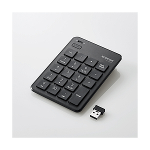 エレコム 無線薄型テンキーパッド ブラック TK-TDP019BK エレコム 無線薄型テンキーパッド ブラック TK-TDP019BK