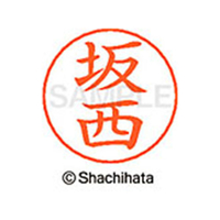 シヤチハタ ネームペン用ネーム シルバー 既製 坂西 FC46940-X-GPS-1169