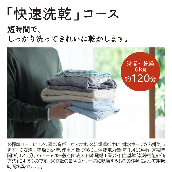 日立 【左開き】11．0kgドラム式洗濯乾燥機 ビッグドラム ホワイト BD-SG110JL W 左開き 風アイロン 0kg