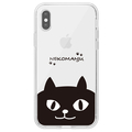 abbi FRIENDS iPhone XS Max用ネコマンジュウクリアケース インパクトイタズラネコ ABF14607I65