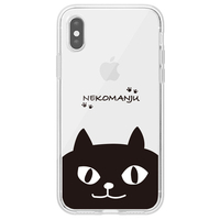 abbi FRIENDS iPhone XS Max用ネコマンジュウクリアケース インパクトイタズラネコ ABF14607I65