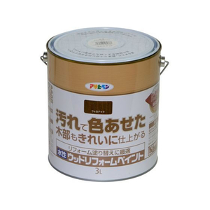 アサヒペン 水性ウッドリフォームペイント 3L ウォルナット FC658PJ-イメージ1