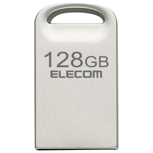 エレコム USB3.2対応超小型USBメモリ(128GB) シルバー MF-SU3A128GSV エレコム USB3.2対応超小型USBメモリ(128GB) シルバー MF-SU3A128GSV