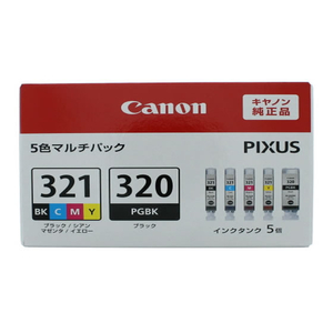 キヤノン インクジェットカートリッジ 5色パック/BCI-321+320/5MP F822235-3333B001-イメージ1