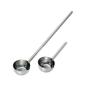 神子島製作所 18-8パイプ柄ひしゃく 24cm 柄25cm 神子島製作所 18-8 パンチング 網ヒシャク φ30cm×柄75cm（穴径6mm）