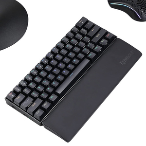 REDRAGON コンパクトキーボード用リストレスト Sサイズ Palm rest ブラック P035TI-イメージ9