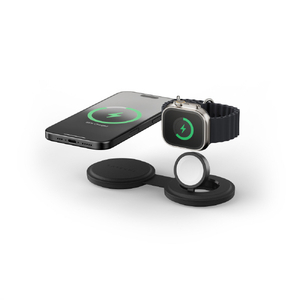 SATECHI OntheGo(TM) 2-in-1 ワイヤレスチャージャー SATECHI (ブラック) PST-QTG21K-イメージ2