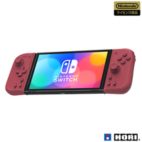 HORI グリップコントローラー Fit for Nintendo Switch アプリコットレッド NSW398