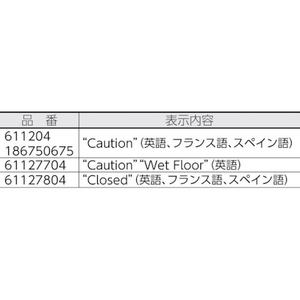 システマ フロアセーフティサイン イエロー FC513GV-8193916-イメージ2