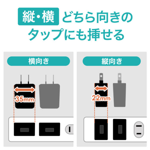 サンワサプライ USB充電器(1A・高耐久タイプ) ブラック ACA-IP49BKN-イメージ8
