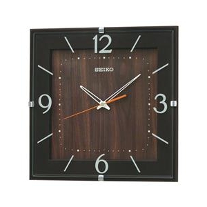 SEIKO 電波掛時計 濃茶塗装 KX398B-イメージ1