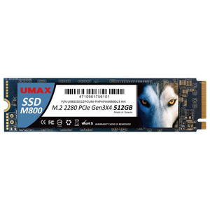UMAX SSD(512GB) M800シリーズ UM-SSDNV34M800-512-イメージ1