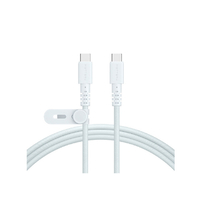 MOTTERU 編み込みケーブル 急速充電 データ転送対応 USB-C to USB-C 1m グレイッシュブルー MOT-AMICC100Z-GB