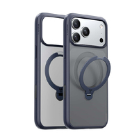 TORRAS iPhone17 Pro用 複合素材PC+TPUケース TORRAS OSTAND Q3 SPIN ミドナイトブルー X00FX2917