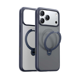 TORRAS iPhone17 Pro用 複合素材PC+TPUケース TORRAS OSTAND Q3 SPIN ミドナイトブルー X00FX2917-イメージ1