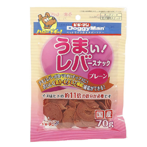 ドギーマンハヤシ うまい!レバースナック プレーン 70g ｳﾏｲﾚﾊﾞ-ｽﾅﾂｸﾌﾟﾚ-ﾝ70G-イメージ1