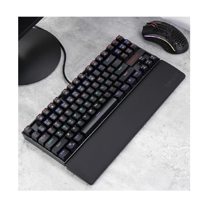REDRAGON テンキーレスキーボード用リストレスト Mサイズ Palm rest ブラック P036TI-イメージ9