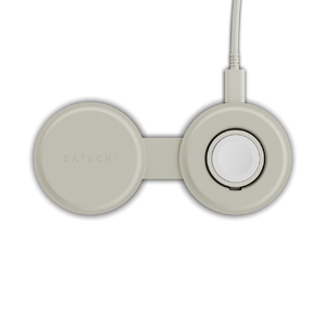 SATECHI OntheGo(TM) 2-in-1 ワイヤレスチャージャー SATECHI (サンド) PST-QTG21W-イメージ3