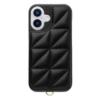ユニケース iPhone 16用Triangle Puffy Case ブラック UNI-CSIP24M-2TPBK