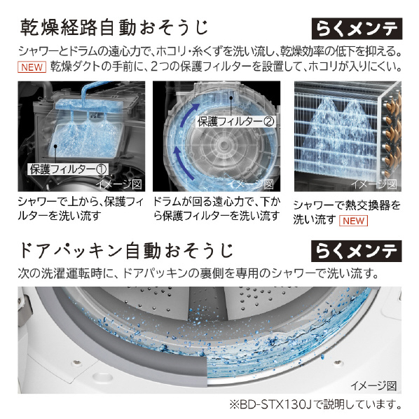 日立 【左開き】12．0kgドラム式洗濯乾燥機 ビッグドラム ホワイト BD-SX120JL W 0kg 左開き ナイアガラ洗浄