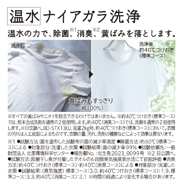 日立 【左開き】12．0kgドラム式洗濯乾燥機 ビッグドラム ホワイト BD-SX120JL W 0kg 左開き ナイアガラ洗浄