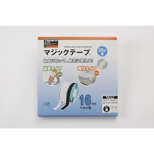 トラスコ中山 TRUSCO マジックテープ[[R下]] 糊付A側 16mm×25m 黒 FC416HJ-7992670-イメージ5