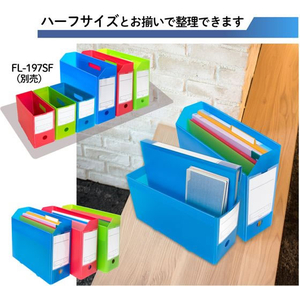 プラス 年組氏名スクール PPボックスファイル A4 ネイビー FCP4238-79891/FL-199SF-イメージ6