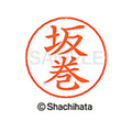 シヤチハタ ネームペン用ネーム シルバー 既製 坂巻 FC46944-X-GPS-1173