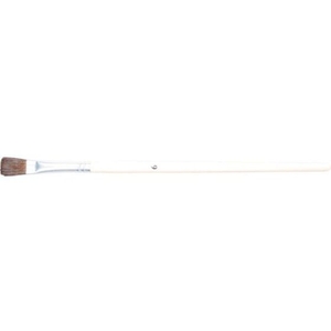 トラスコ中山 TRUSCO 塗装用平筆 5本組 天然馬毛 6号 6号180mm8mm馬毛 FC018JM-8188077-イメージ1