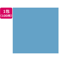 大王製紙 再生色画用紙 4ツ切100枚 みずいろ CUD FCG780U