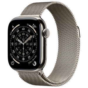 Apple Apple Watch Series 11(GPS + Cellularモデル)- 42mm Apple Watch Series 11 ナチュラルチタニウムケースとナチュラルミラネーゼループ MF8P4J/A-イメージ1