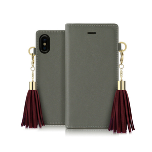 dreamplus iPhone XS Max用Tassel Jacket グレー DP13611I65-イメージ1