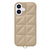 ユニケース iPhone 16用Triangle Puffy Case ベージュ UNI-CSIP24M-2TPBE-イメージ1