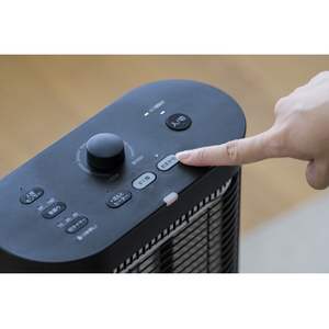 シロカ 足元ファンヒーター付き 遠赤外線暖房機 にこポカ ブラック SH-FC251(K)-イメージ4