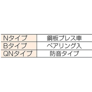 ダイケン 3号ドアハンガー用ベアリング複車 FC961EN-1278819-イメージ2