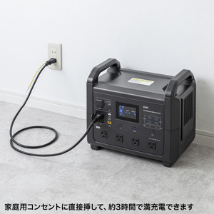 サンワサプライ ポータブル電源 (1485Wh) BTL-RDC28-イメージ6