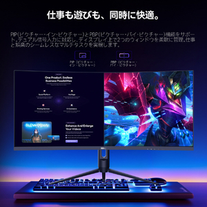 HKC 液晶ディスプレイ Gaming Monitor CG345U-イメージ8