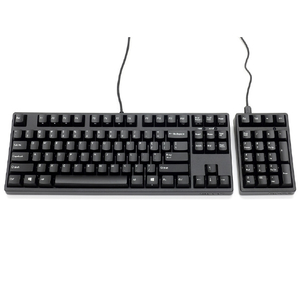 テンキーレスキーボードとテンキーのセット品。 ●2色成形キーキャップ(キーボード、テンキー） PBT2色成形キーキャップを搭載しました。PBT樹脂はMajestouch2に用いていたABS樹脂に比べ、