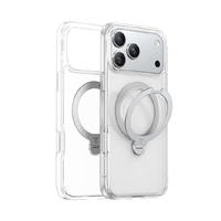 TORRAS iPhone17 Pro Max用 アクリル樹脂+TPUケース TORRAS OSTAND Q3 SPIN クリア X00FX2914