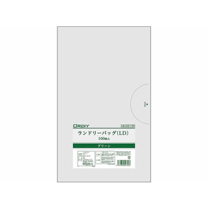 オルディ ランドリーバッグ グリーン 100枚 F383509-LB-LDG-100-イメージ1