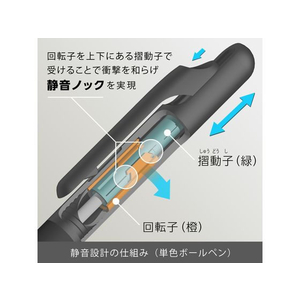 ぺんてる Calme カルム 0.5mm ブラック軸 黒 FCC5256-XBXA105A-A-イメージ9