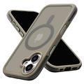 ラスタバナナ iPhone 16用AIR-C ハイブリッドケース TPU×PC 衝撃吸収 エアクッション付き MAGSAFE対応 トープ 8129IP461HPMTA
