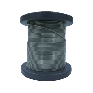 大阪コートロープ O.C.R/SUSワイヤロープ1.20／1.50mm 7×7 50m巻コート付(クリアー) 1.20(1.50)1181.20-0／+0.06 FC801FP-8185466-イメージ1