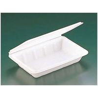 リスパック 折り蓋 中 白 リスパック 弁当容器 50枚 FCG684V-00026685