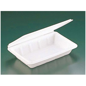 リスパック 折り蓋 中 白 リスパック 弁当容器 50枚 FCG684V-00026685-イメージ1