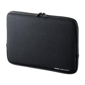 サンワサプライ MacBookプロテクトスーツ ブラック IN-MACPR1301BK-イメージ1